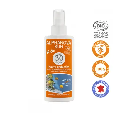 Alphanova - Fényvédő spray gyermekeknek SPF 30 BIO, 125 g