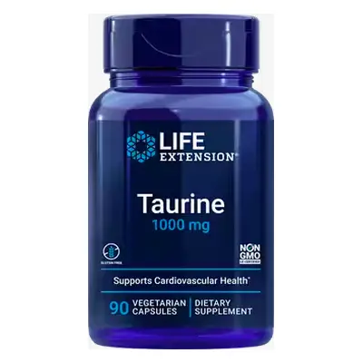 Life Extension Taurin, taurin, 1000 mg, 90 növényi kapszula