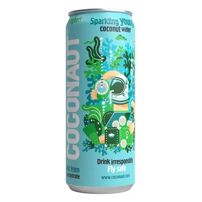 Coconaut Pure Young Coconut Water, szénsavas kókuszvíz, 320 ml