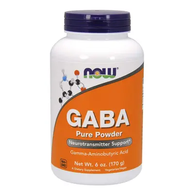 NOW® Foods NOW GABA (gamma-amino-vajsav) tiszta por, 170 g