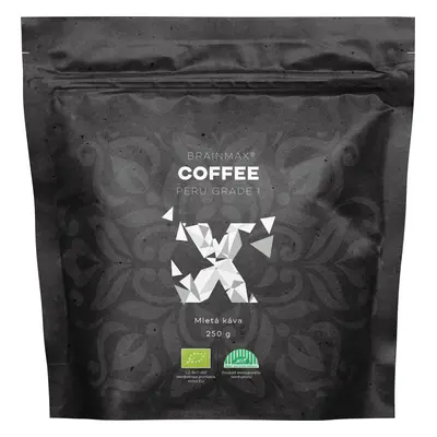 BrainMax Coffee Kávé Peru Grade 1, őrölt, BIO, 250 g