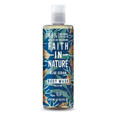 Faith in Nature Faith For Men, Természetes tusfürdő - kék cédrus, 400ml