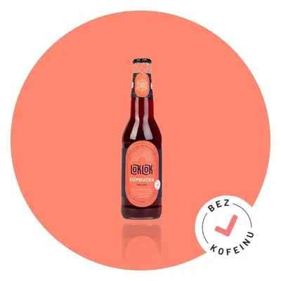 Loklok Kombucha málna, 330 ml