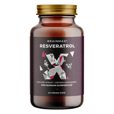 BrainMax Trans-Resveratrol, Resveratrol, 500 mg, 60 növényi kapszula