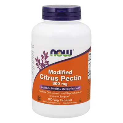 NOW® Foods NOW Modified Citrus Pectin 800mg, Módosított citruspektin, 800mg, 180 kapszula