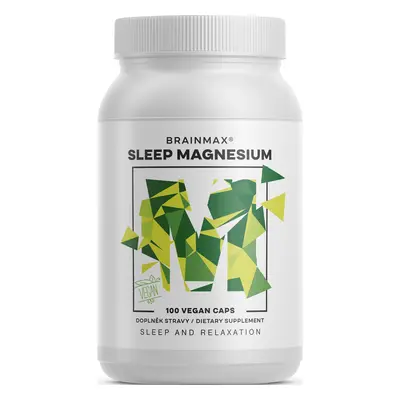 BrainMax Sleep Magnesium®, 320 mg, 100 kapszula (magnézium, GABA, L-theanin, B6-vitamin, cseresz