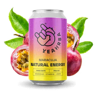 Yeahrba Yerba - Maracuja pezsgő, 330 ml