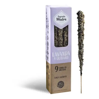 Sagrada Madre - Füstölőrudak Lavender & Incense, 9 db