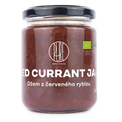 BrainMax Pure Red Currant Jam, Ribizli lekvár, BIO, 260g