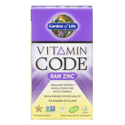 Garden of life Az élet kertje vitamin kód RAW cink 30mg (cink + C-vitamin) - 60 kapszula