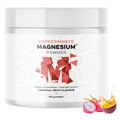 BrainMax Performance Magnesium® por (magnézium-biszglicinát), 550 g Íz: Trópusi gyümölcs