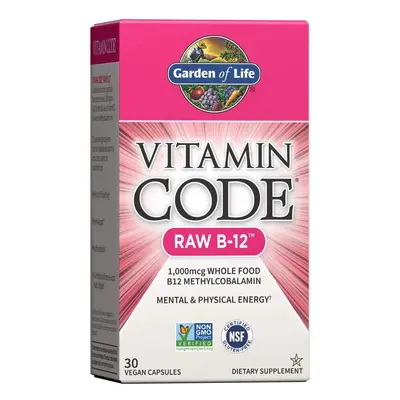 Garden of Life Vitamin Code RAW B12, 1000 mcg, 30 kapszula