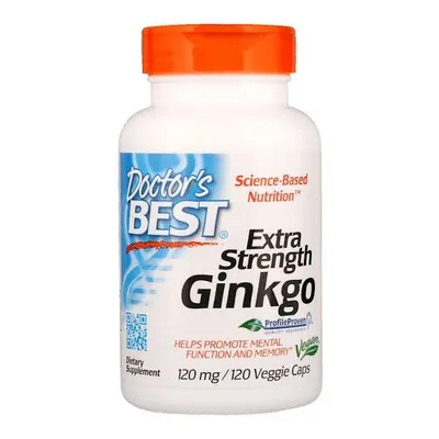 Doctor's Best extra erősségű ginkgo, 120 mg, 120 gyógynövényes kapszula