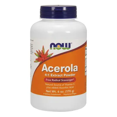 NOW® Foods NOW Acerola por, természetes C-vitamin, 170 g (6 oz)