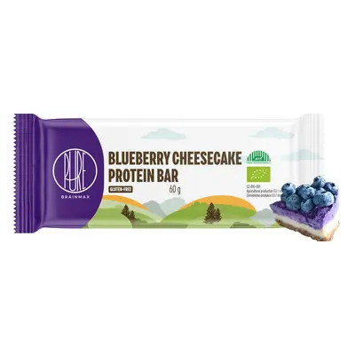 BrainMax Pure Blueberry Cheesecake Protein Bar, Proteinszelet Áfonya sajttorta, 60 g