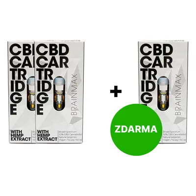 2+1 INGYENES: BrainMax CéBéDé patron STRONG, utántöltő CéBéDé Pen Vaporizerhez, 0,5 ml, gyűjtő c