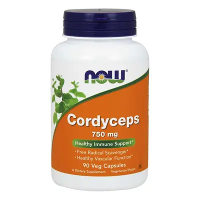 NOW® Foods NOW Cordyceps 750 mg (szerves), 90 kapszula