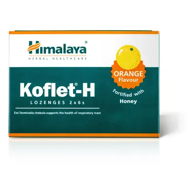 Himalaya Herbals Himalaya Koflet-H Orange, narancs ízű pasztilla, 12 db