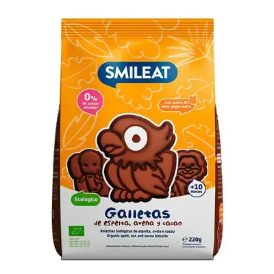 Smileat BIO tönkölykakaós keksz almalével és szűz olívaolajjal 10M+ 220g