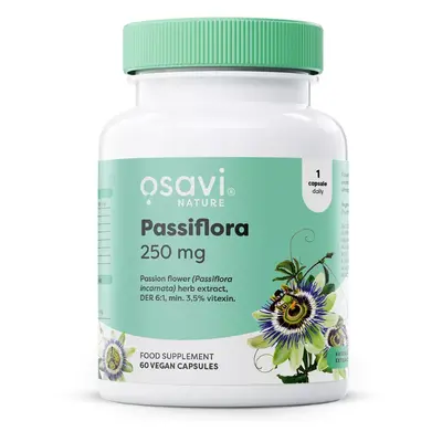 Osavi Passiflora, standardizált golgotavirág kivonat, 250 mg, 60 zöldség kapszula