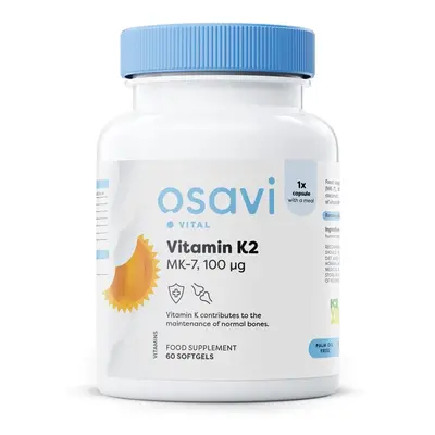 Osavi Vitamin K2 MK-7, 100 μg, 60 db lágyzselé kapszula