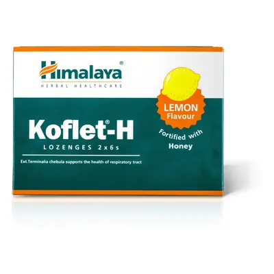 Himalaya Herbals Himalaya Koflet-H Lemon, pasztilla citrom ízzel, 12 db