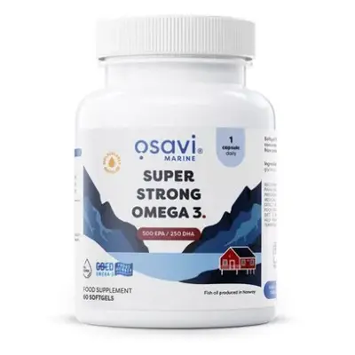 Osavi Super Strong Omega 3, 500 EPA / 250 DHA, 60 lágyzselé kapszula