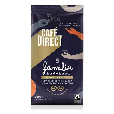 Cafédirect Familia Espresso SCA 82 őrölt kávé, 200g