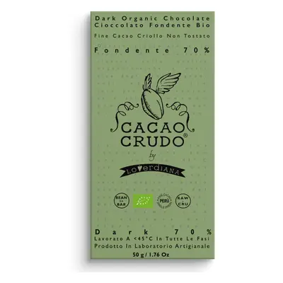 Cacao Crudo nyers étcsokoládé 70%, 50 g