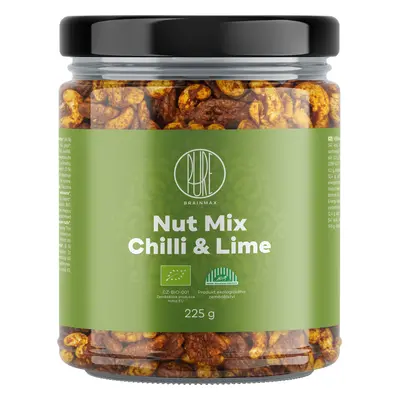 BrainMax Pure diók keverék - Chilli & Lime, BIO, 225 g