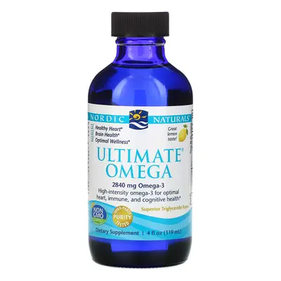 Nordic Naturals Ultimate Omega, 2840 mg, citrom, 119 ml