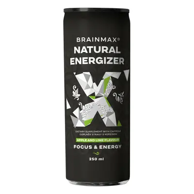 BrainMax Natural Energizer, energiaital, többféle, 250 ml Íz: Jablko, limetka