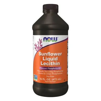 NOW® Foods NOW Sunflower Lecithin (folyékony napraforgó lecitin), 473 ml