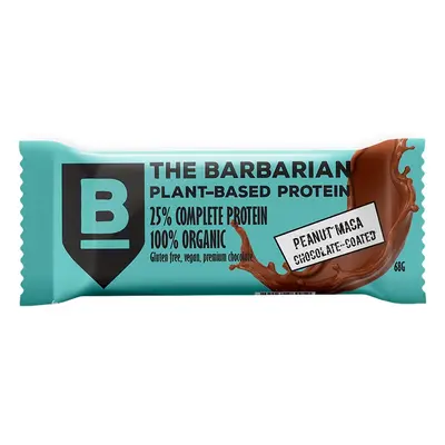 The Barbarian Protein Bar Organic Csokoládé bevonatú Mogyoró Maca, 68 g