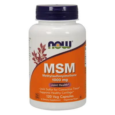 NOW® Foods NOW MSM (metilszulfonil-metán), 1000 mg, 120 növényi kapszula