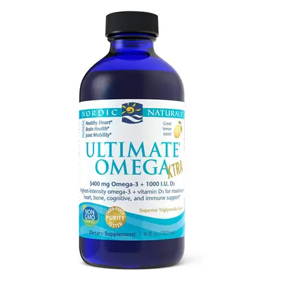 Nordic Naturals Ultimate Omega Xtra, 3400 mg, citrom, 237 ml