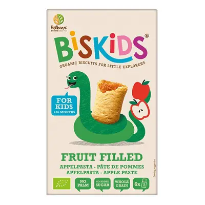 BISkids - BIO puha gyerek keksz almapürével hozzáadott cukor nélkül 35% gyümölcs 36M +, 150g