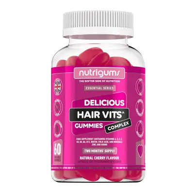 Nutrigums Hair Vitamin Complex, hajtámogatás, 60 db zselés cukorka