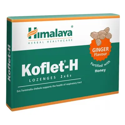 Himalaya Herbals Himalaya Koflet-H Ginger, gyömbér ízű pasztilla, 12 db