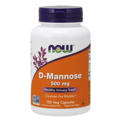 NOW® Foods NOW D-mannóz, 500 mg, 120 növényi kapszula