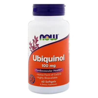 NOW® Foods NOW Ubiquinol, Kaneka, 100mg, 60 softgel kapszulában