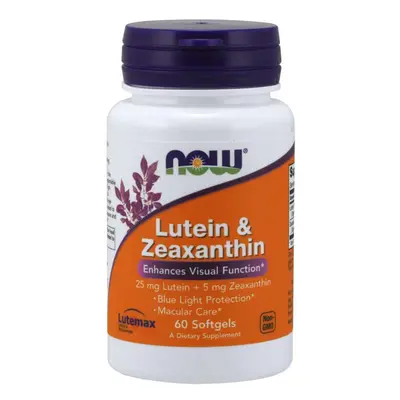 NOW® Foods NOW Lutein és Zeaxanthin, 60 softgél kapszulában