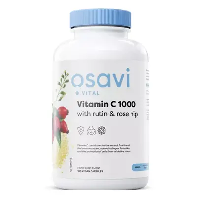 Osavi C-vitamin rutinnal és csipkebogyóval, 1000 mg C-vitamin rutinnal és csipkebogyóval, 180 ve