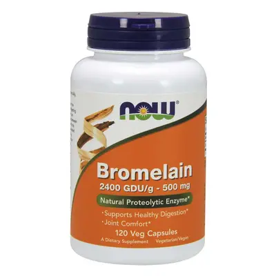 NOW® Foods NOW Bromelain, 500 mg, 120 növényi kapszulában