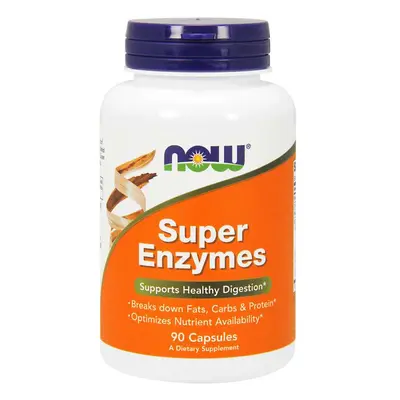 NOW® Foods NOW Super Enzymes, komplex emésztőenzimek, 90 kapszula