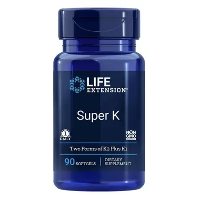 Life Extension Super K, K1, K2 vitamin (MK-4 és MK-7), 90 lágyzselés kapszula