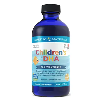 Nordic Naturals Gyermek DHA, Omega 3 gyerekeknek - eper, 530mg, 237 ml