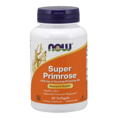 NOW® Foods NOW Super Primrose 1300 mg, ligetszépe, 60 softgel kapszula