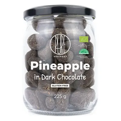 BrainMax Pure Pineapple in Dark Chocolate, fagyasztva szárított ananász étcsokoládéban, BIO, 225