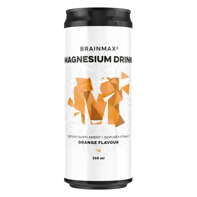 BrainMax Magnézium ital 375 mg, magnézium, 330 ml Íz: Narancs